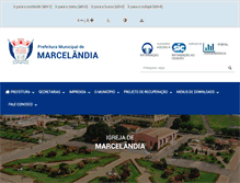Tablet Screenshot of marcelandia.mt.gov.br