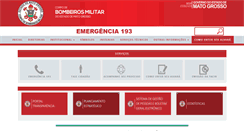 Desktop Screenshot of bombeiros.mt.gov.br