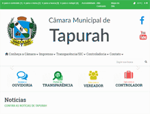 Tablet Screenshot of camaratapurah.mt.gov.br