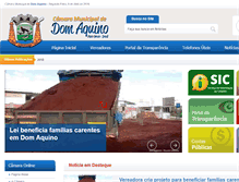 Tablet Screenshot of camaradomaquino.mt.gov.br