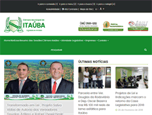 Tablet Screenshot of camaraitauba.mt.gov.br