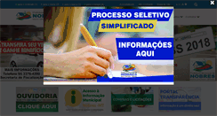 Desktop Screenshot of nobres.mt.gov.br