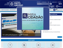 Tablet Screenshot of controladoria.mt.gov.br