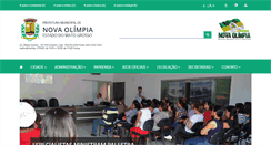 Desktop Screenshot of novaolimpia.mt.gov.br