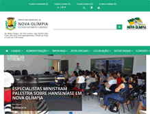 Tablet Screenshot of novaolimpia.mt.gov.br