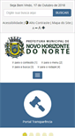 Mobile Screenshot of novohorizontedonorte.mt.gov.br
