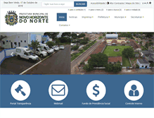 Tablet Screenshot of novohorizontedonorte.mt.gov.br