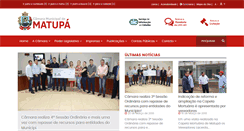 Desktop Screenshot of camaramatupa.mt.gov.br