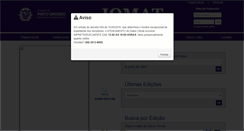 Desktop Screenshot of iomat.mt.gov.br