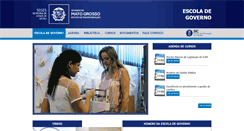 Desktop Screenshot of escoladegoverno.mt.gov.br