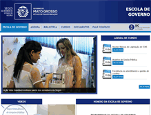 Tablet Screenshot of escoladegoverno.mt.gov.br