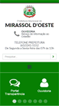 Mobile Screenshot of mirassoldoeste.mt.gov.br