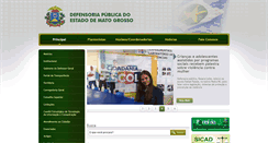 Desktop Screenshot of defensoriapublica.mt.gov.br