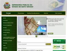 Tablet Screenshot of defensoriapublica.mt.gov.br