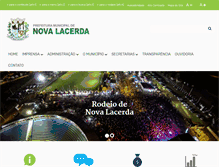 Tablet Screenshot of novalacerda.mt.gov.br