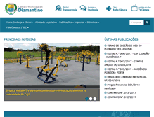 Tablet Screenshot of camaradiamantino.mt.gov.br
