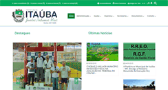 Desktop Screenshot of itauba.mt.gov.br