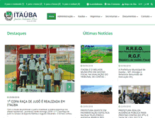 Tablet Screenshot of itauba.mt.gov.br