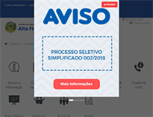 Tablet Screenshot of altafloresta.mt.gov.br