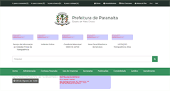 Desktop Screenshot of paranaita.mt.gov.br