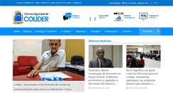Desktop Screenshot of camaracolider.mt.gov.br
