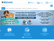 Tablet Screenshot of matupa.mt.gov.br