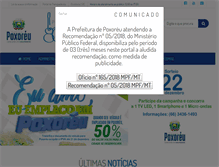 Tablet Screenshot of poxoreu.mt.gov.br