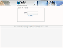 Tablet Screenshot of bi.seduc.mt.gov.br