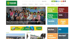 Desktop Screenshot of cuiaba.mt.gov.br