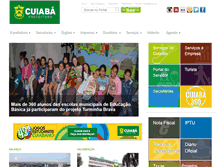 Tablet Screenshot of cuiaba.mt.gov.br