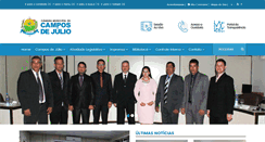 Desktop Screenshot of camaracamposdejulio.mt.gov.br