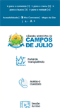 Mobile Screenshot of camaracamposdejulio.mt.gov.br