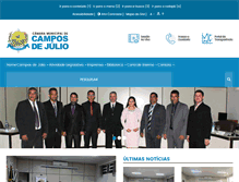 Tablet Screenshot of camaracamposdejulio.mt.gov.br